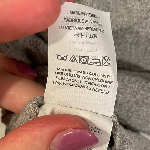 Madewell Side Tie Top in Vapor Grey - Picture 5 of 10